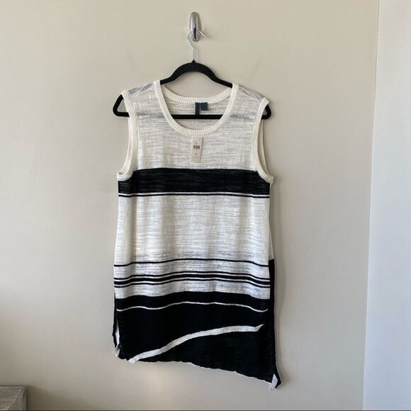 Anthropologie “Left Of Center” Striped Shadow Light Tunic (Medium) - Picture 2 of 9